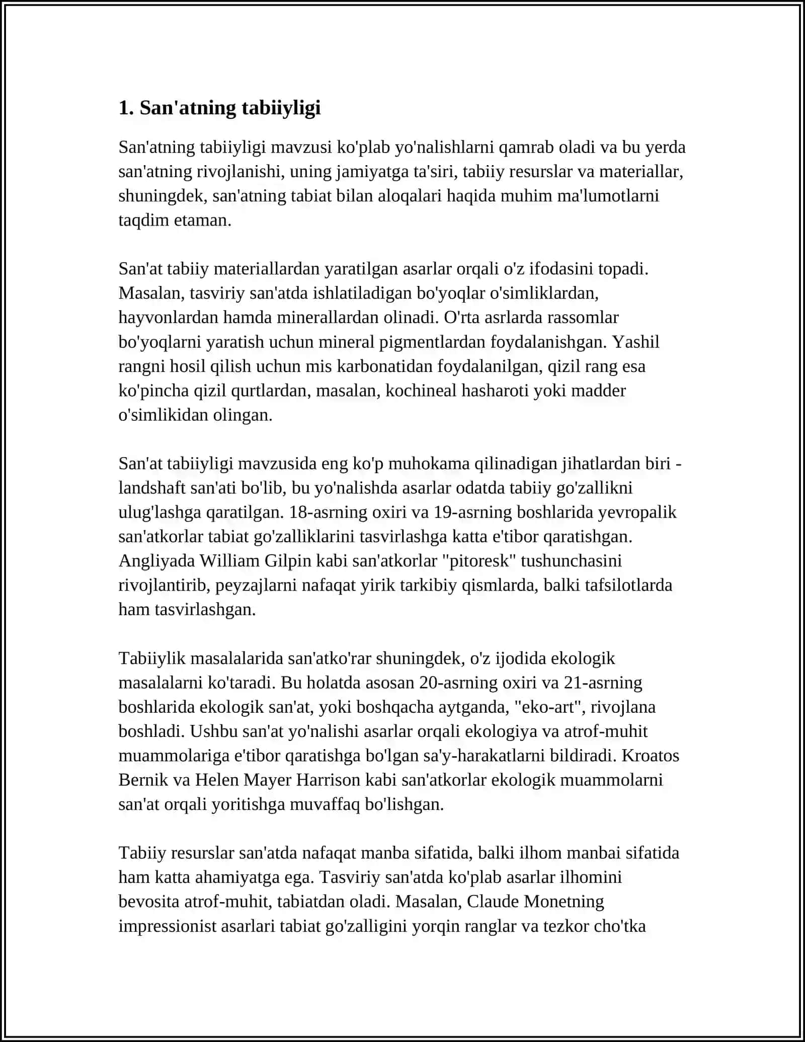 NAFOSAT BILAN SAN'ATNING TABIIY VA SUNʼIY DARAJALARI 4