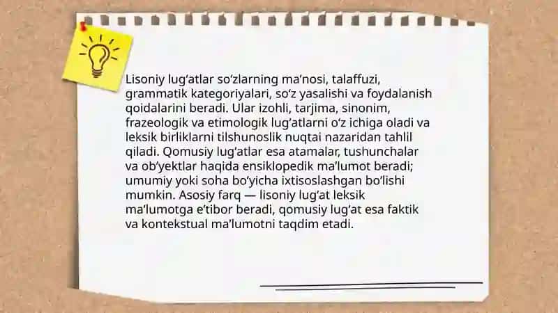 Lugʻatlar, ularning turlari 4