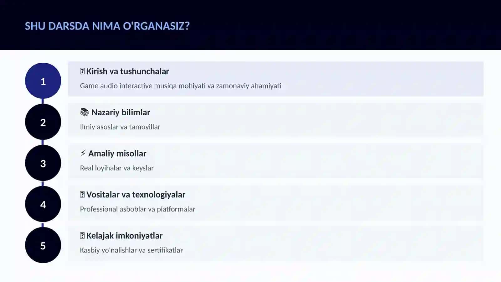 Game audio interactive musiqa 4