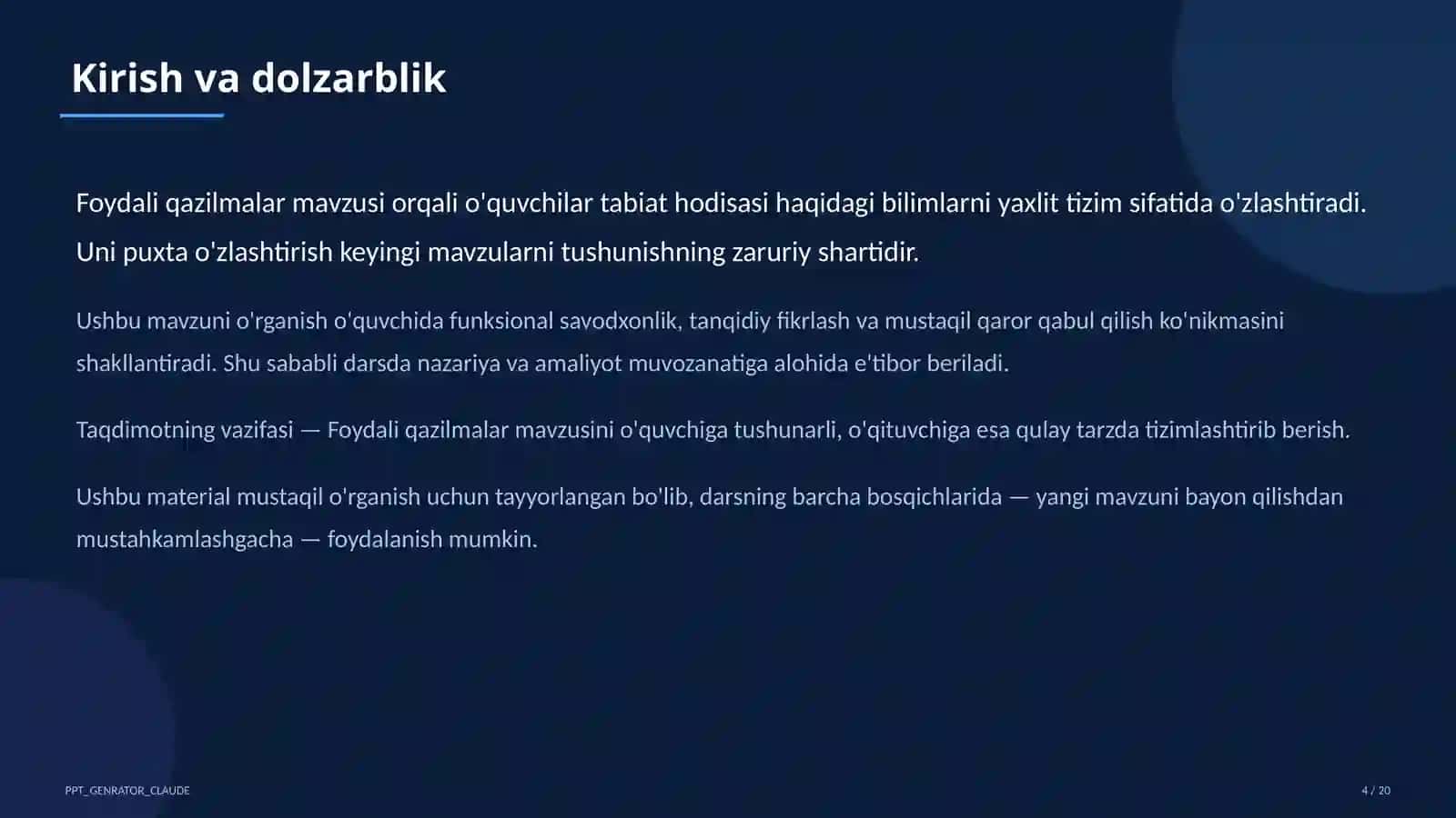 Foydali qazilmalar (3-sinf) 4