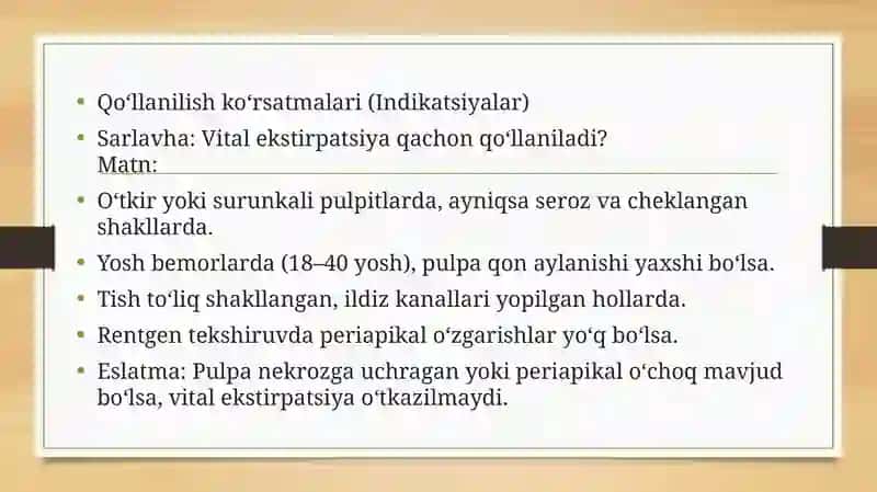 Vital ekstirpatsiya usuli 4