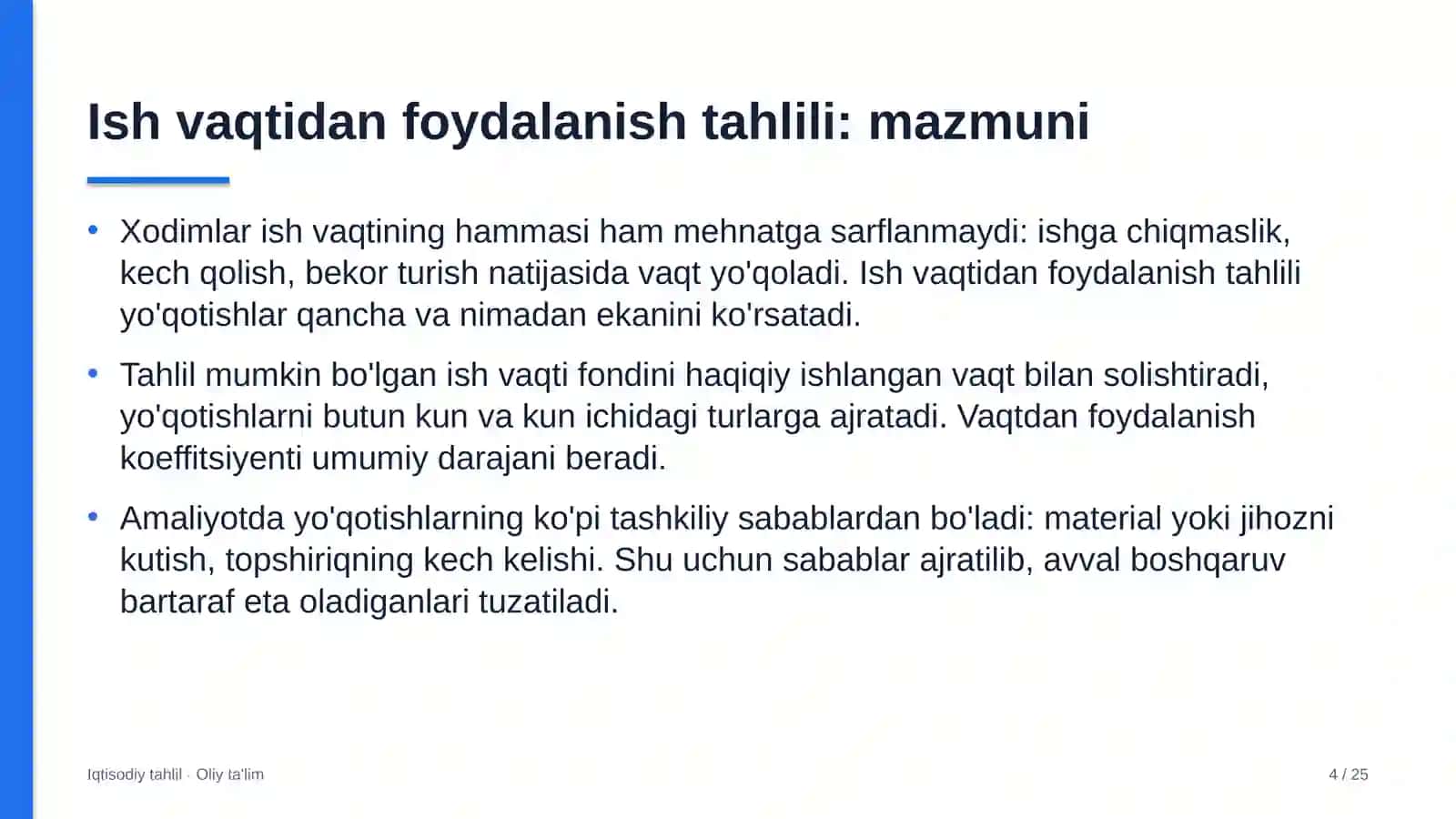 gipermarketlarda ish vaqtidan foydalanish tahlili 5152 4