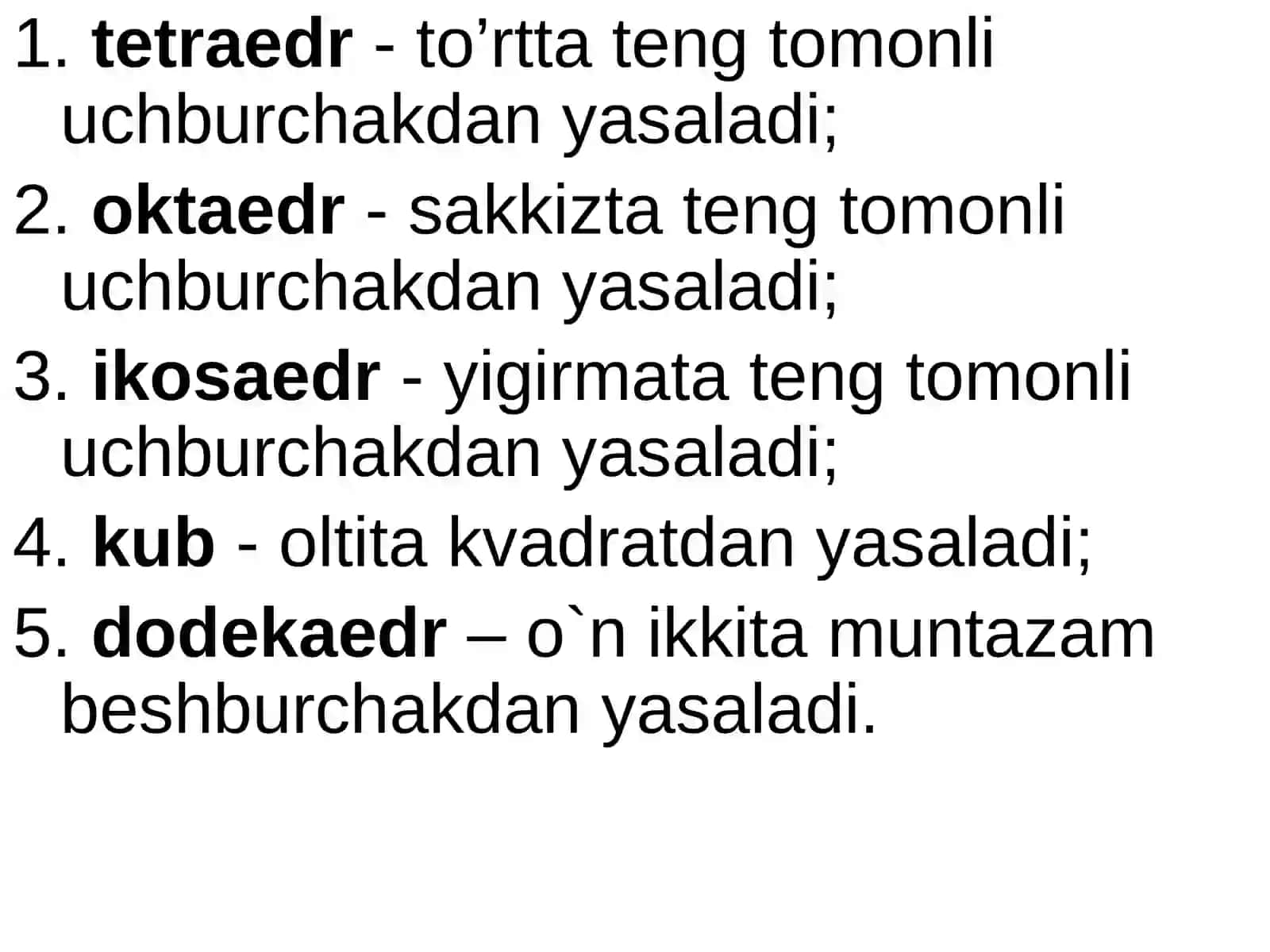 Ko'pyoqliklar 4