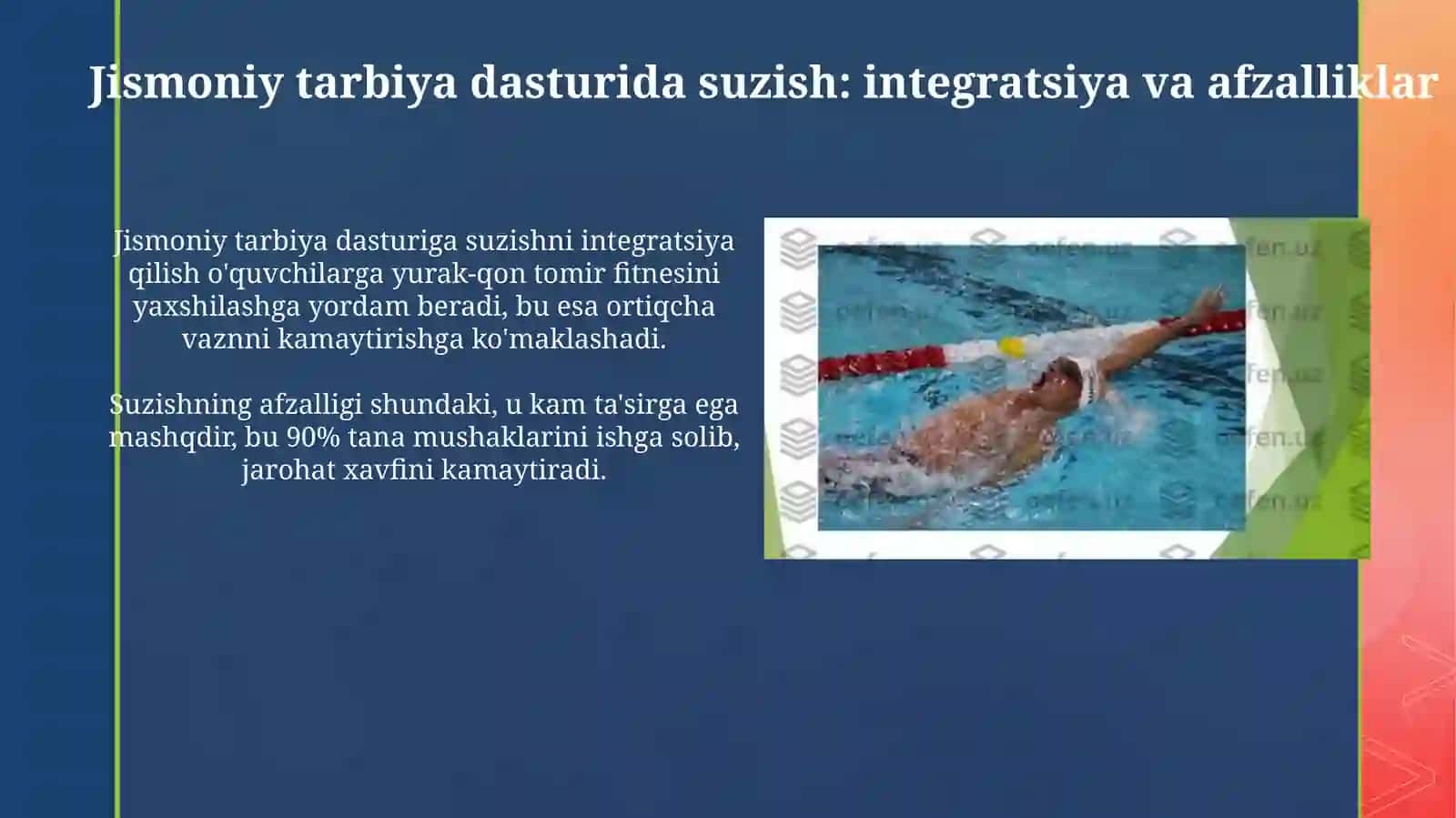 Suzish Jismoniy Tarbiya va Salomatlik uchunmuhimFaoliyati 4
