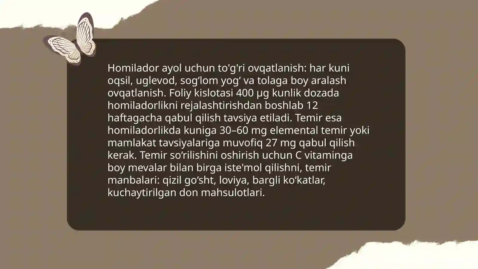 Homilador ayol va chaqaloqqa qarash 4