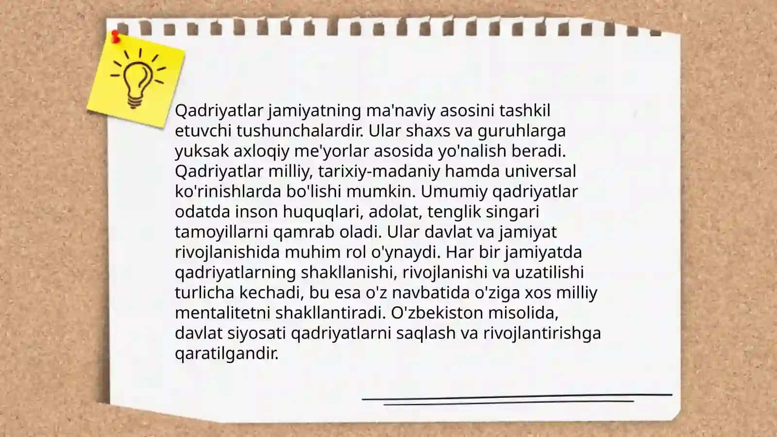 Qadriyat tushunchasining ma'nosi 4