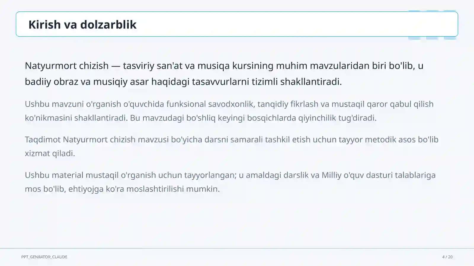 Natyurmort chizish (2-sinf) 4