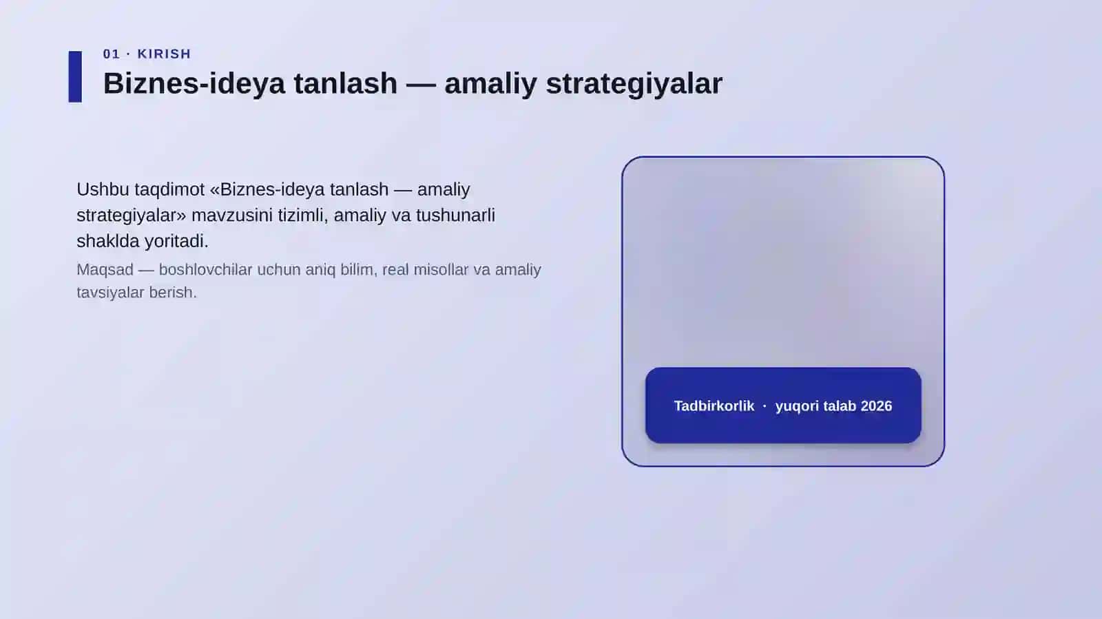 Biznes-ideya tanlash — amaliy strategiyalar 4