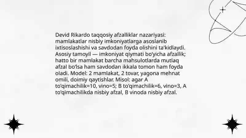 Adam Smitning “Nozik Qo'l” va Bozor Mexanizmi 4
