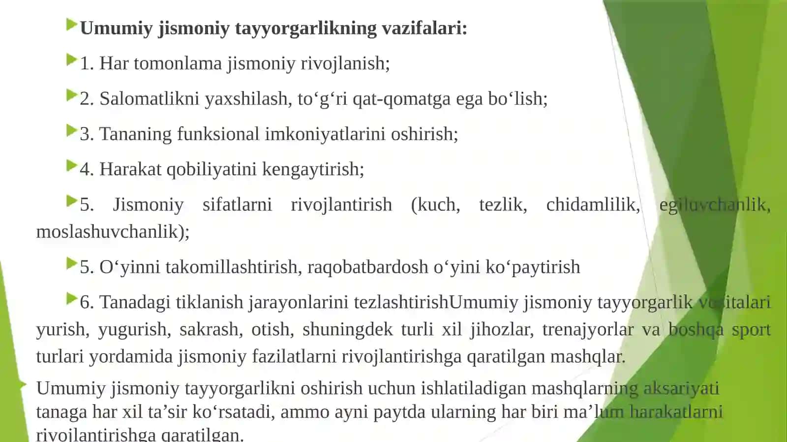 Voleybolchilarning umumiy va maxsus jismoniy tayyorgarligi 4