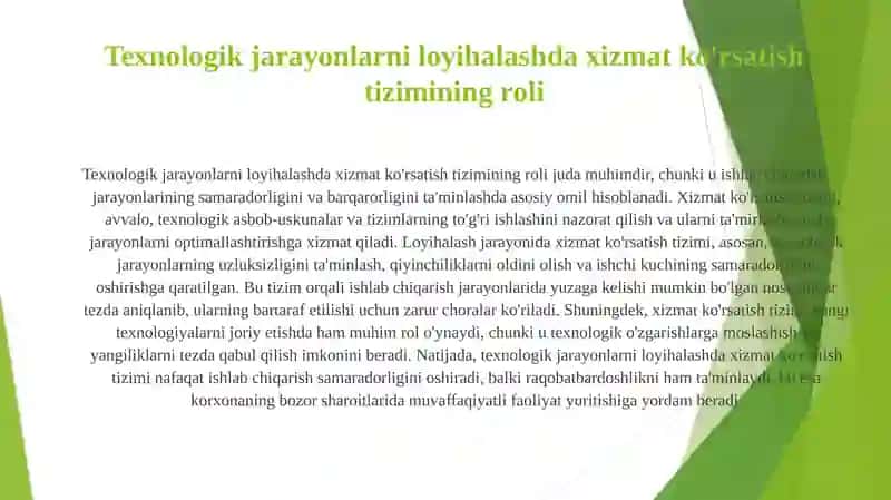 Texnik xizmat ko'rsatishning asosiy maqsadlari va vazifalari 4
