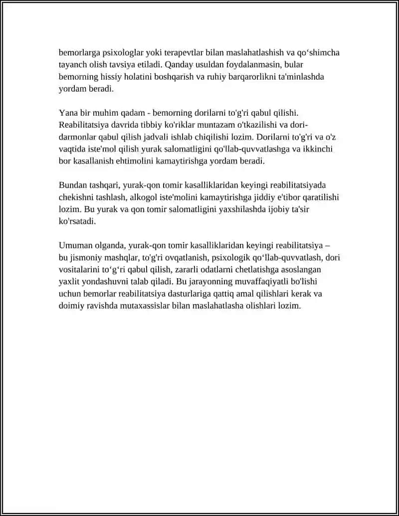 "KATTA YOSHDAGI BEMORLARDA KASALLIKLAR REABILITATSIYASI" 4