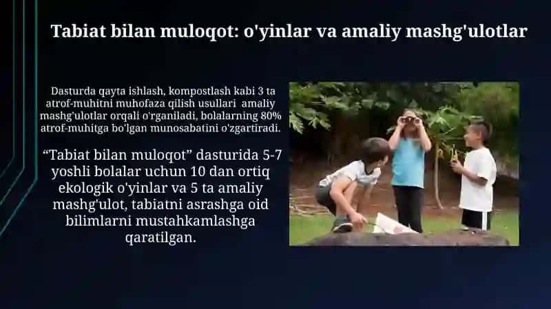 Ekologik Ta'limda Maktabgacha Ta'lim Muassasalarining O'rni 4