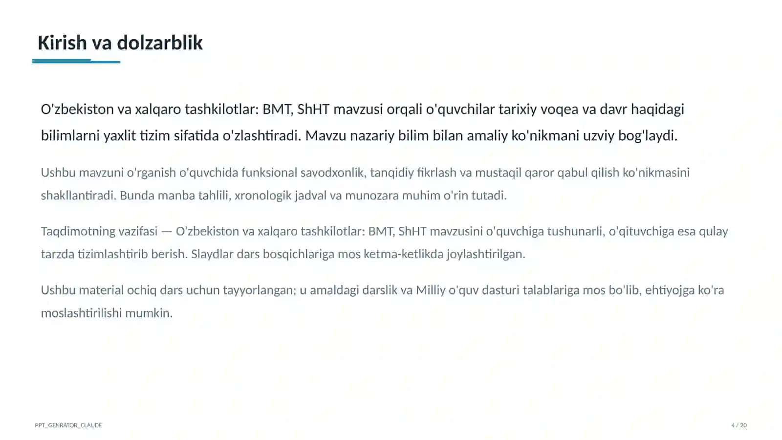 O'zbekiston va jahon tarixi (5–11) 4