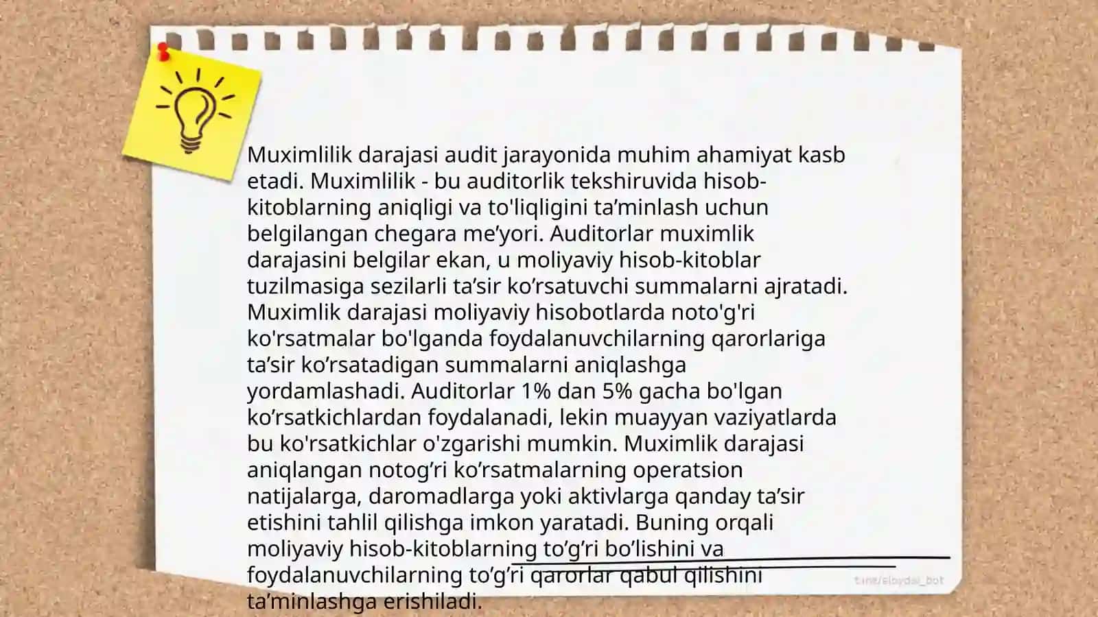 Muximlilik darajasini auditda qoʻllash tartibi 4