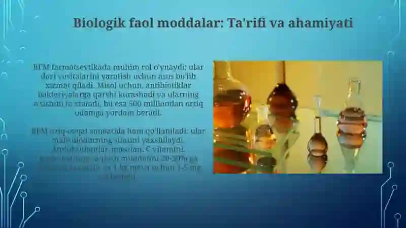 Biologik faol moddalarning olinish manbalari va usullari (azotli refrijeratodar apparati) 4