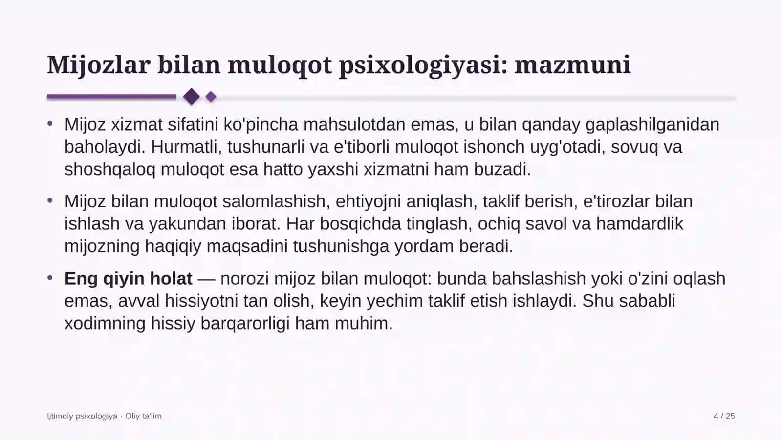 chinni fayans sanoatida mijozlar bilan muloqot psixologiyasi 3765 4