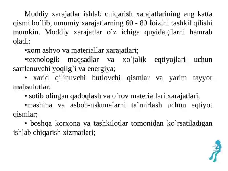 KORXONA RENTABELLIGI, DAROMAD VA XARAJATLAR 4