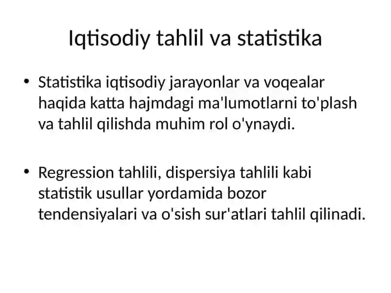 Iqtisodiy tahlil bosqichlari 4