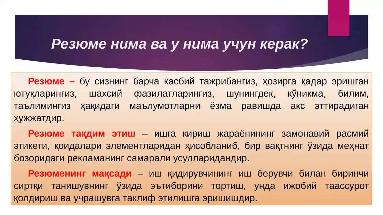 Резюме 4
