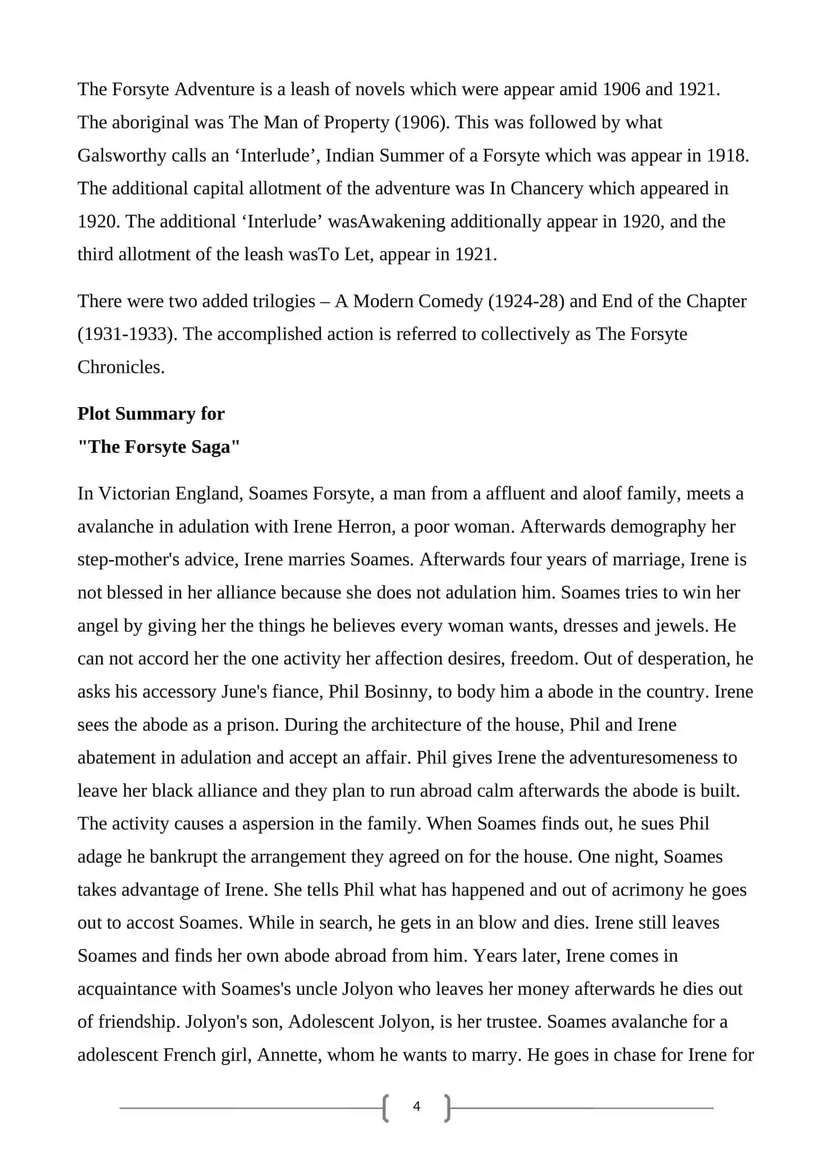 John Galsworthy 4
