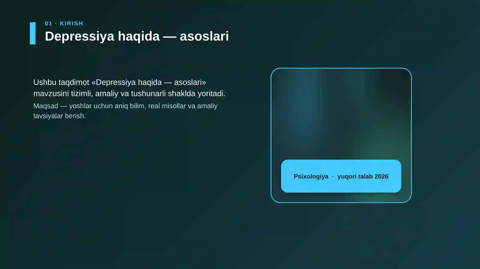 Depressiya haqida — asoslari 4