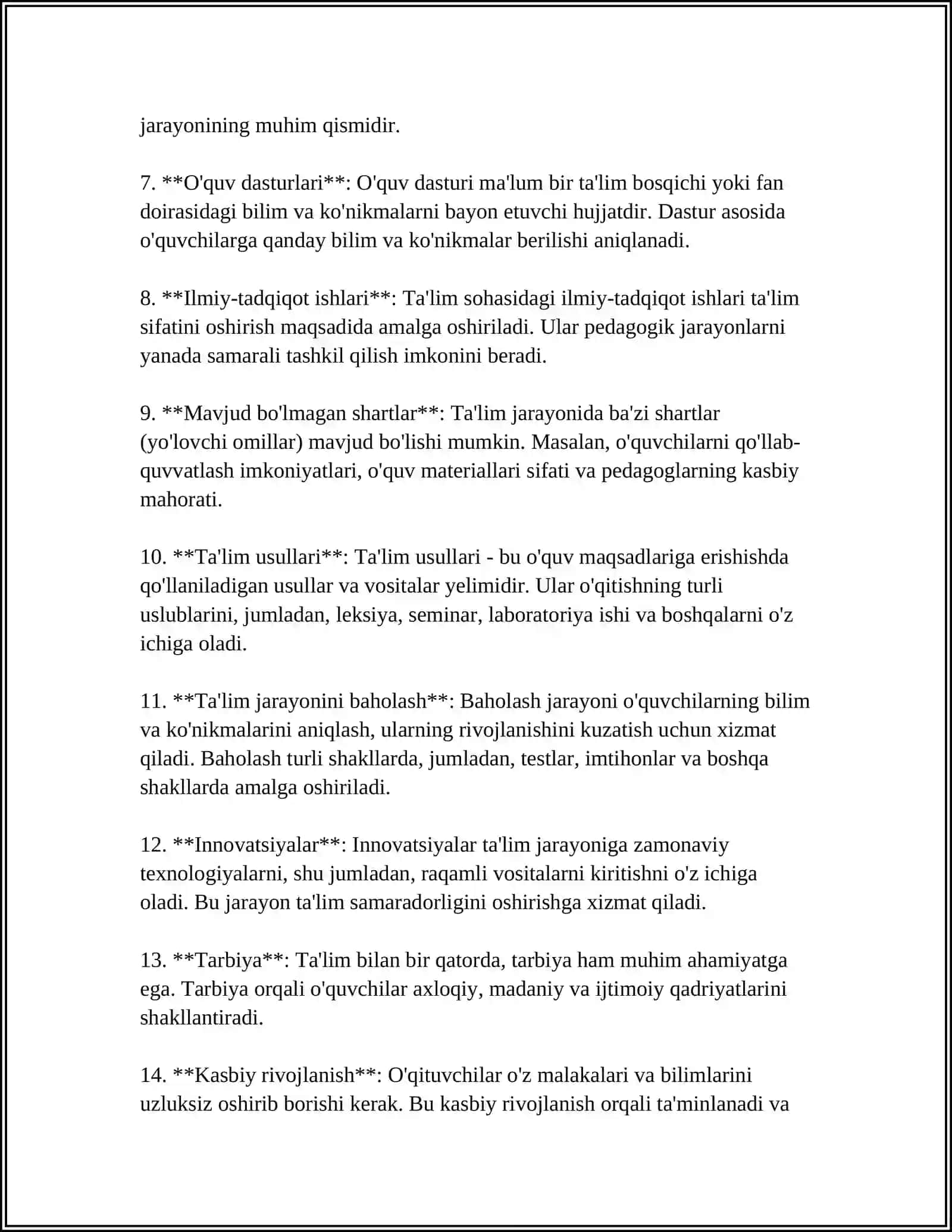 TA'LIM NAZARIYASI VA TARBIYA TURLARI 4