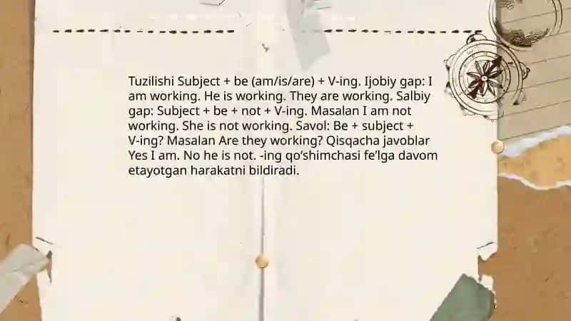 Present Continuous Tense 4