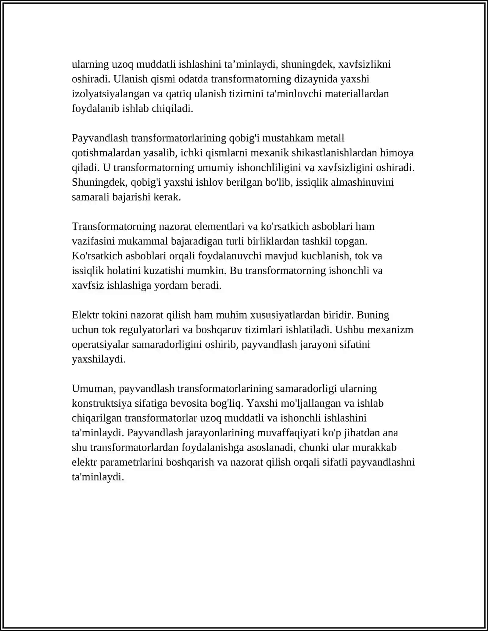 PAYVANDLASH TRANSFORMATORLARI 4
