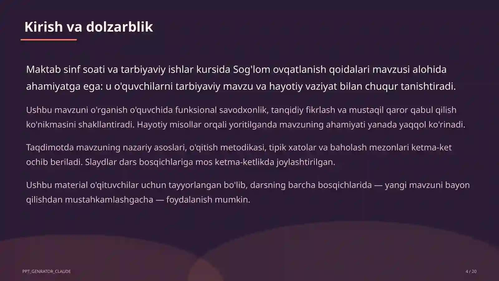 Sog'lom ovqatlanish qoidalari 4