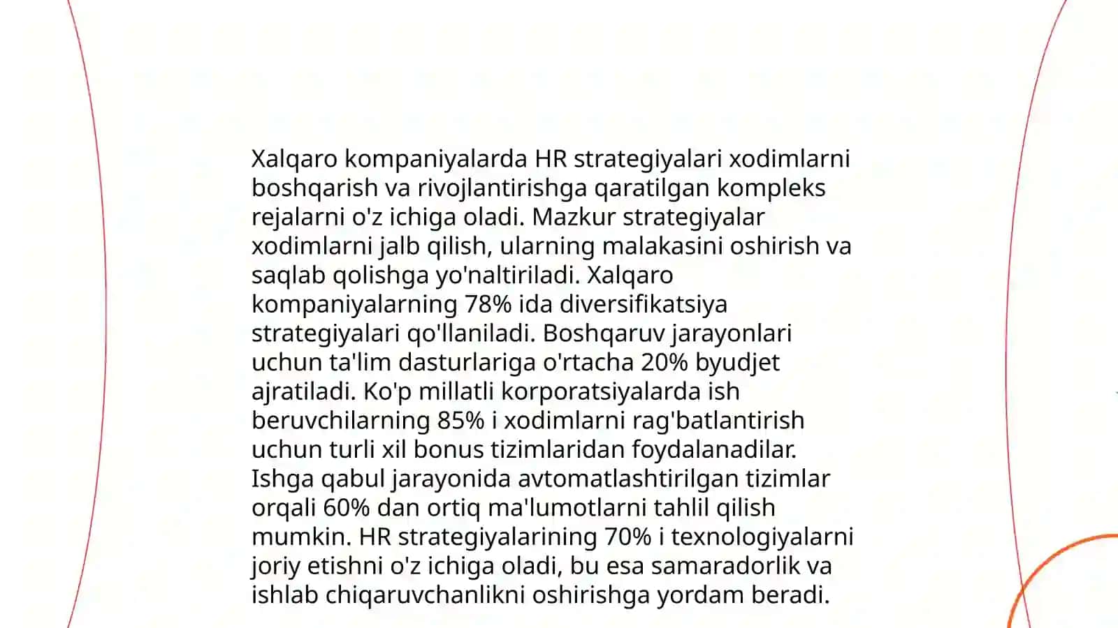 Inson resurslarini boshqarishning xorijiy tajribalari va undan Oʻzbekistonda ijodiy foydalanish imkoniyatlari (xorijiy korxona misolida) 4