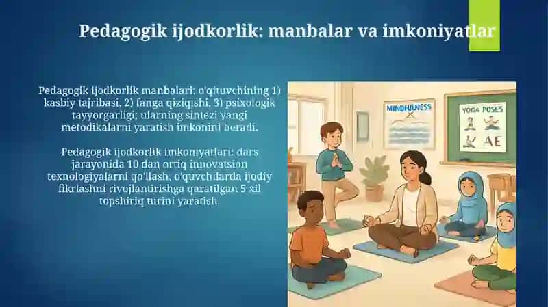 Pedagogik imij.Pedagogik ijodkorlik.Pedagogik manaviyat 4