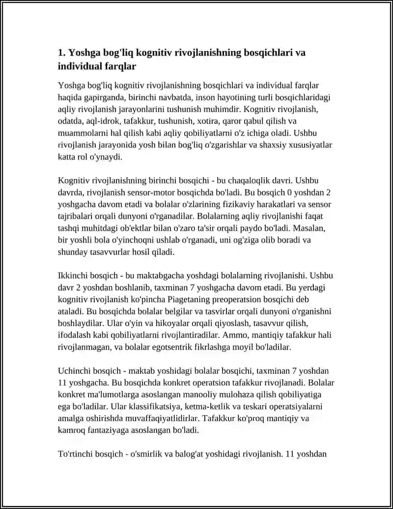 RIVOJLANISHNING YOSHGA VA INDIVIDUAL XUSUSIYATLARGA OID TADQIQOTLAR 4