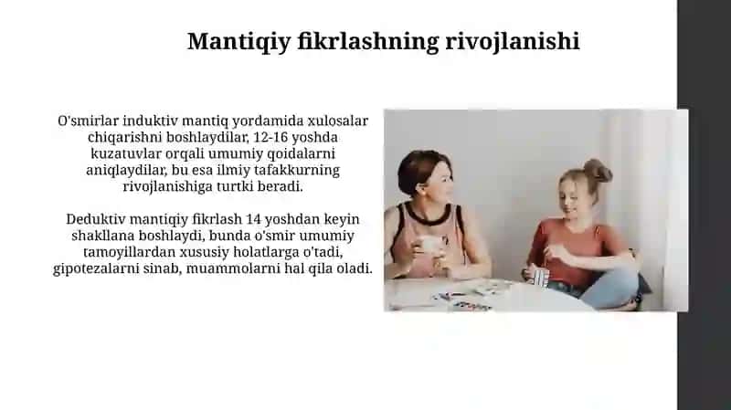 O’smirlik davrida intelektual va emotsional rivojlanish xususiyatlari 4