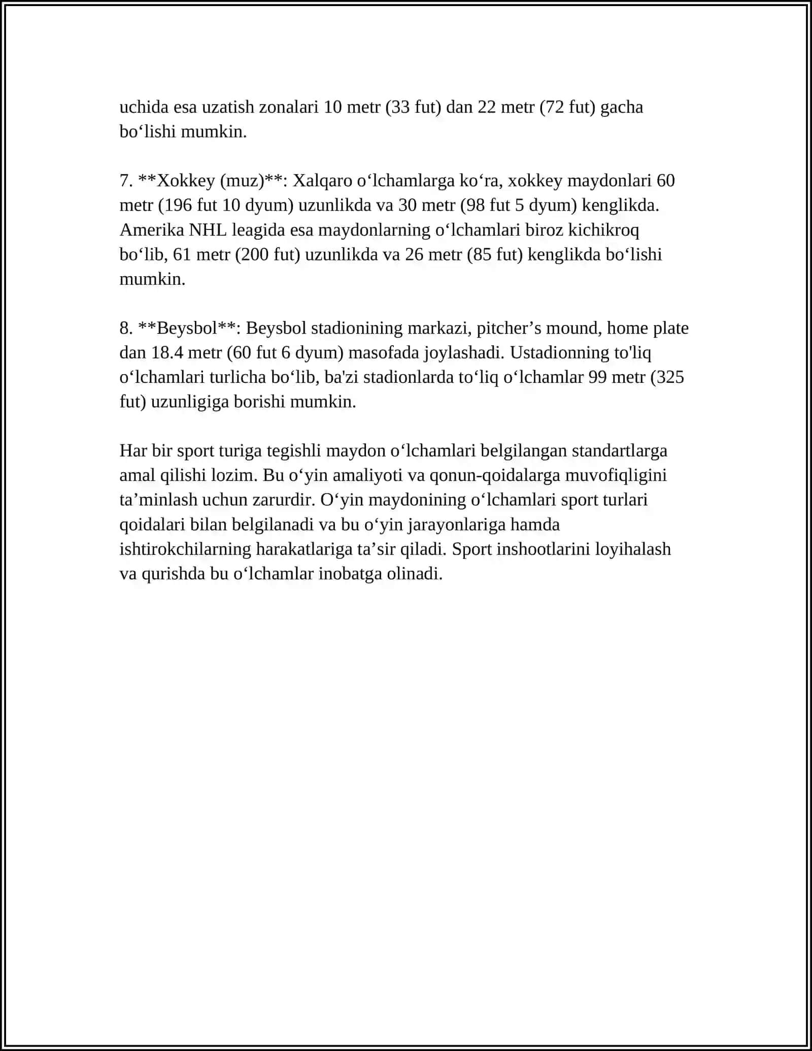 REFERAT Mavzu: FUDBOL SPORTING QOIDALARI 4