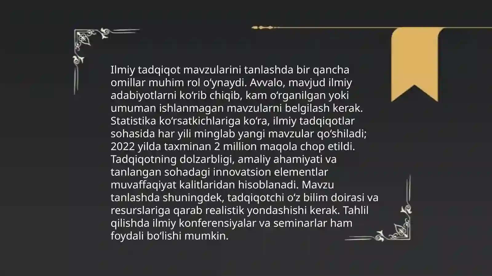 Ilmiy matnda dalillar, obyektlar, jarohatlar va xulosalarning berilishi 4