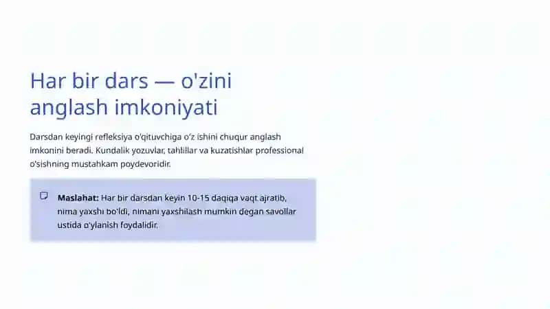 Pedagogik refleksiya 4
