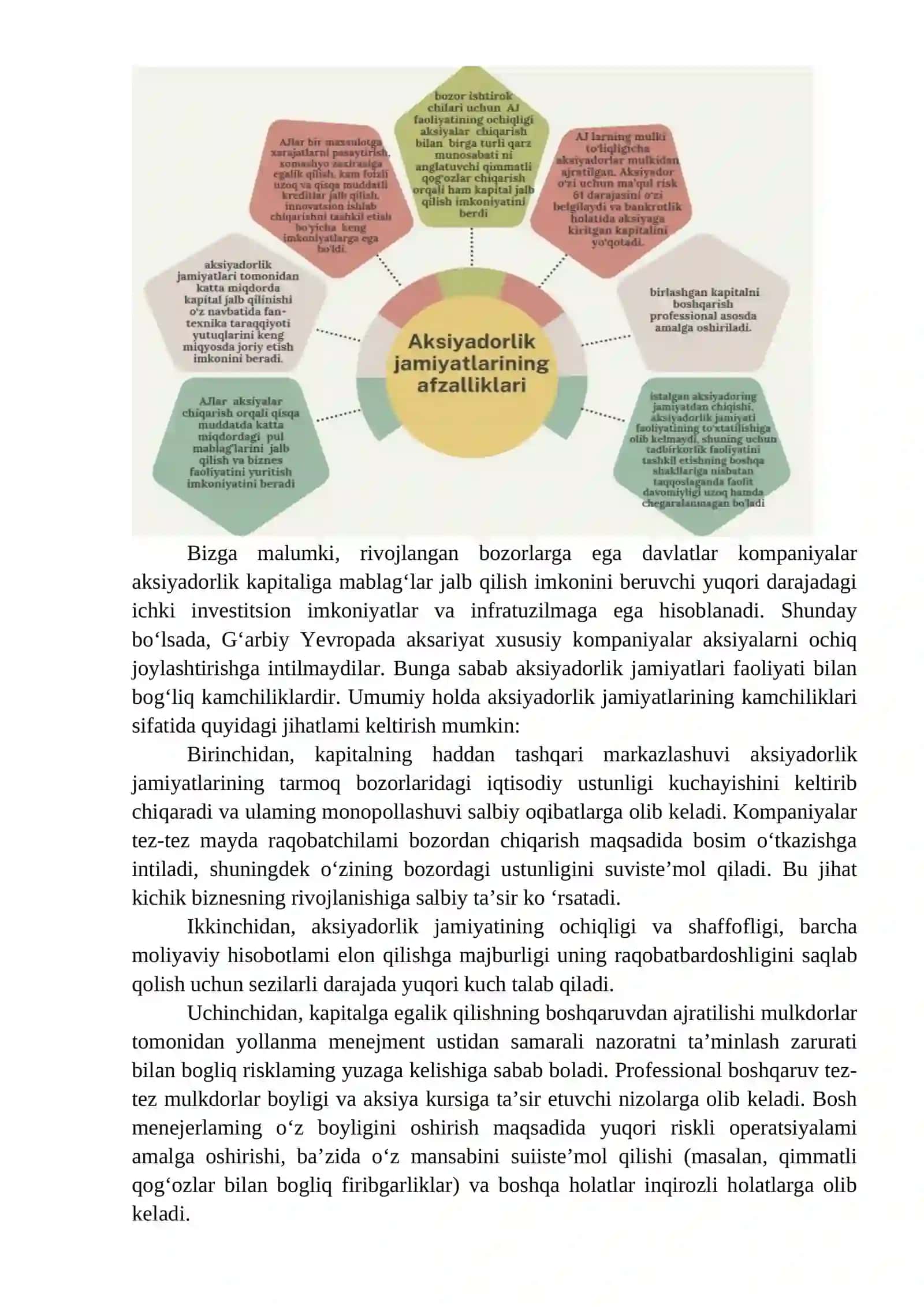 3-mavzu: Korporativ Tuzilma Sifatiida Aksiyadorlik Jamiyatlar Faoliyatining Tashkiliy Asoslari 4