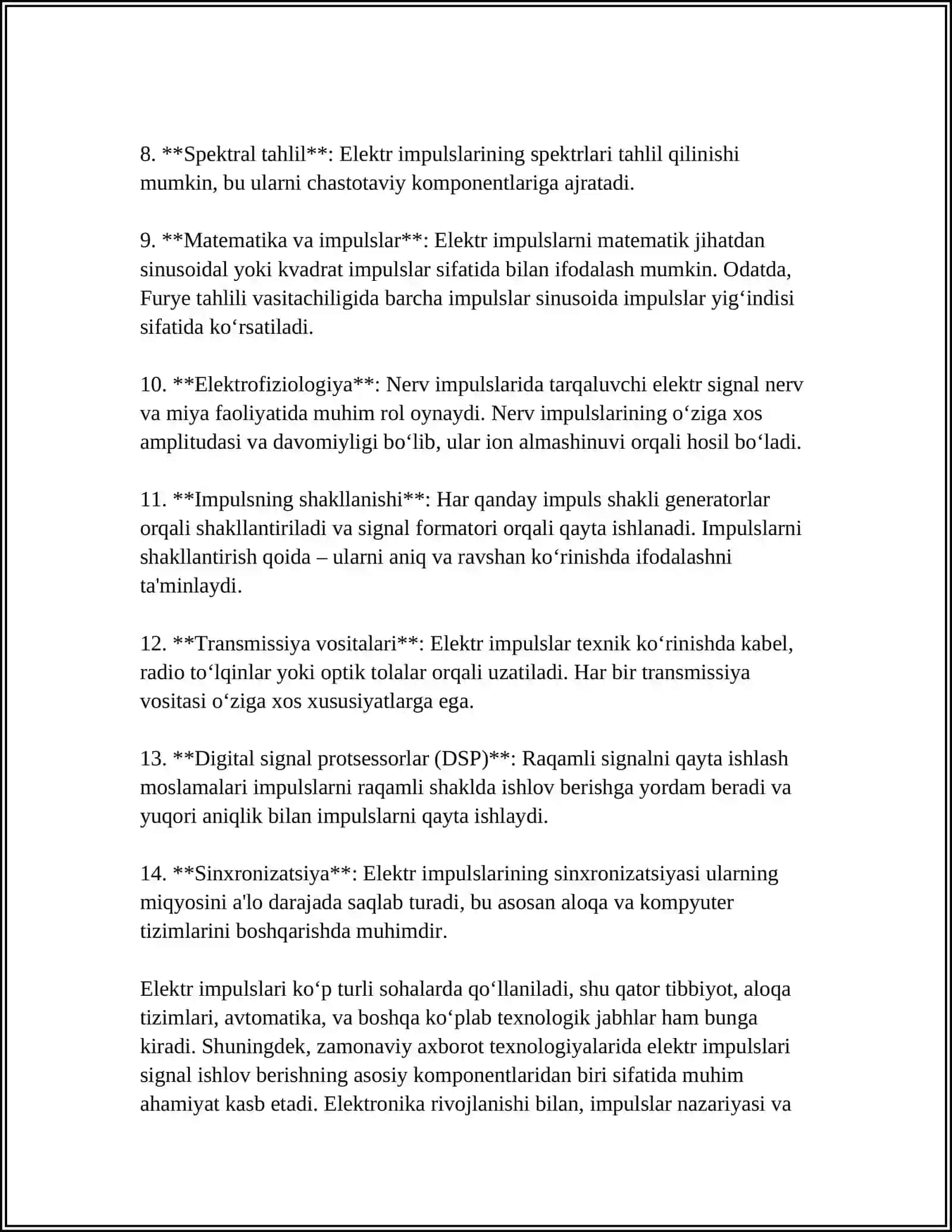 ELEKTRIK IMPULS.IMPULS TOK 4