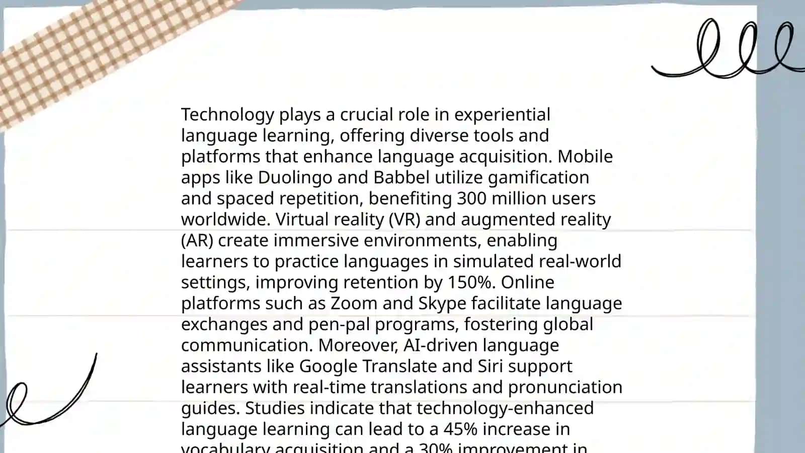 Experiential and negotiated language learning 4
