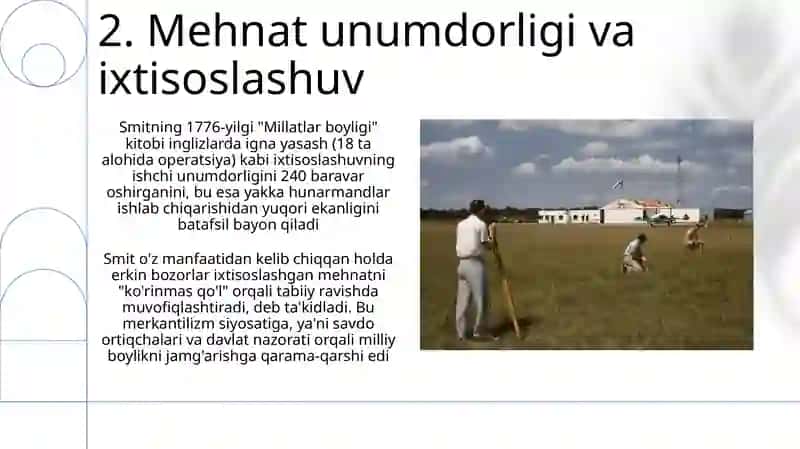A.Smitning mehnat nazariyasini rivojlantirishga qo'shgan hissasi 4
