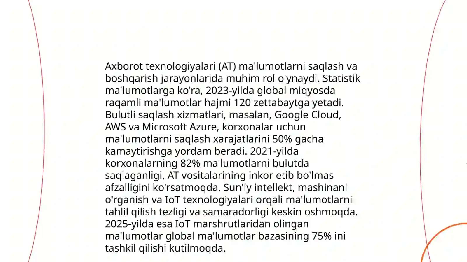 Axborot texnologiyasi (AT) ning tashkilotlar ish uslubiga taʼsiri. Mikroprotsessorli uy qurilmalari 4