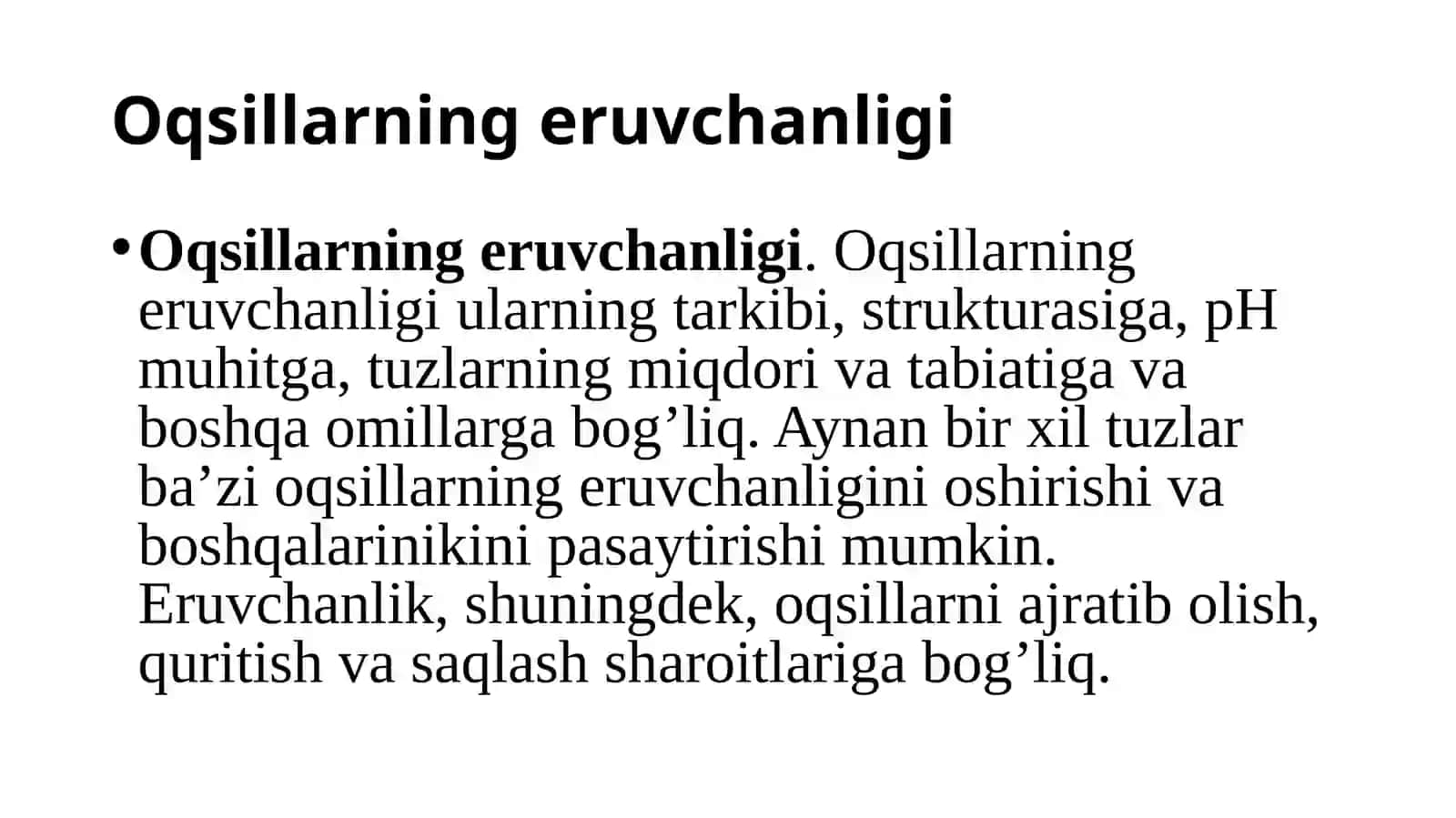 Oziq ovqat mahsulotlari tarkibidagi oqsillarning turlari 4