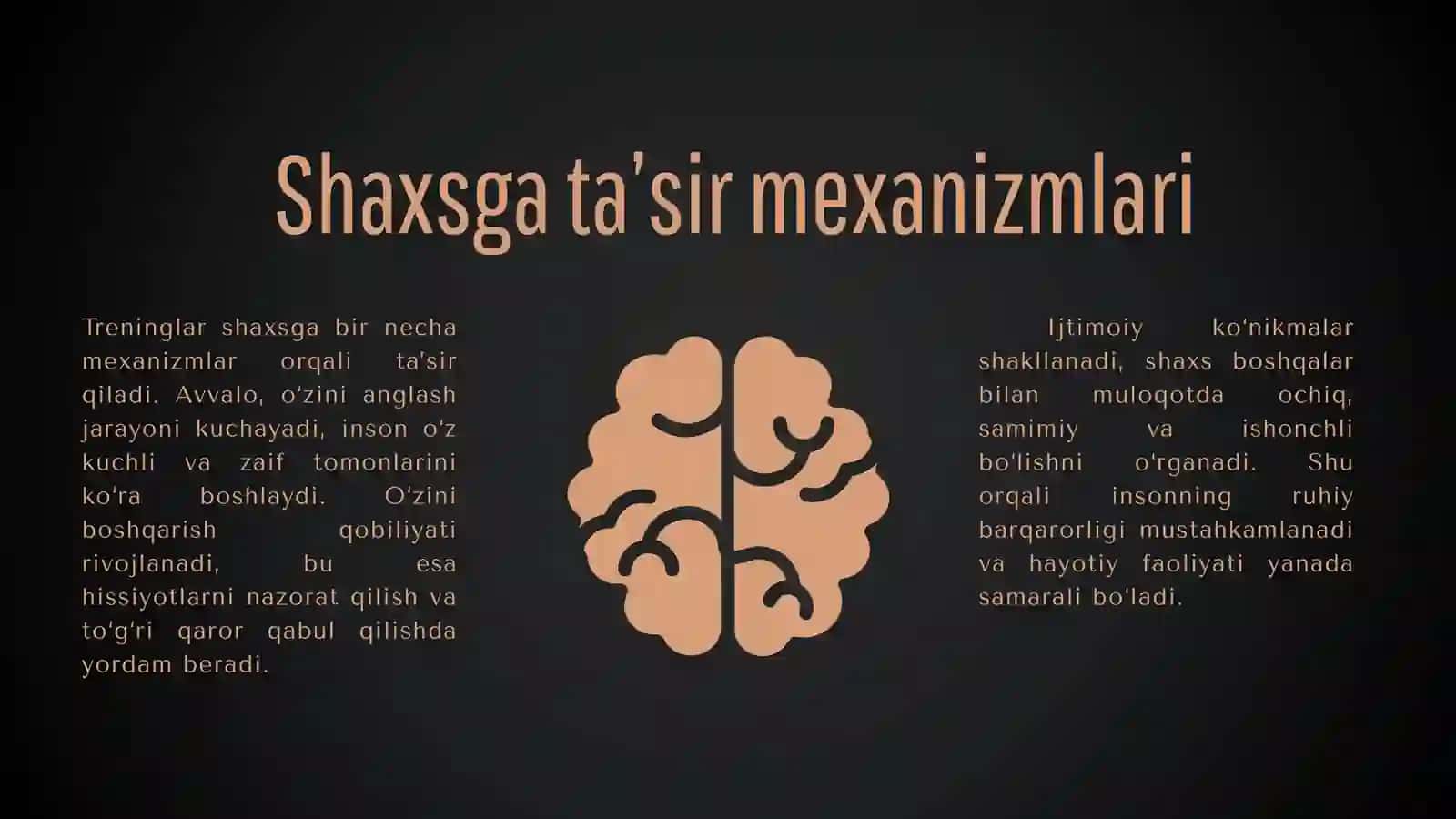 SHAXSGA PSIXOLOGIK TRENINGLARNING TA'SIRI 4