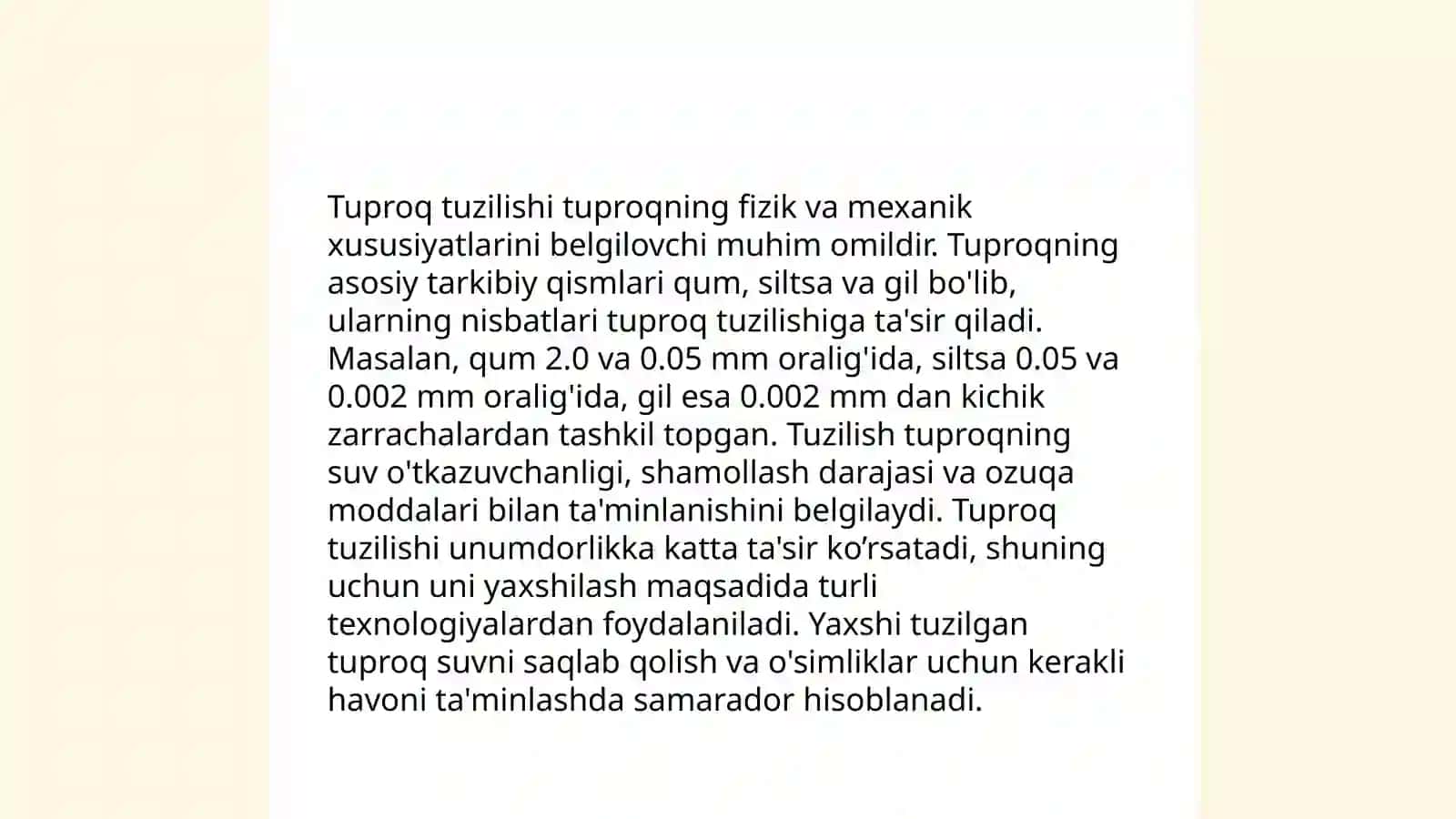 Tuproq va uning tabiiy xususiyatlari 4