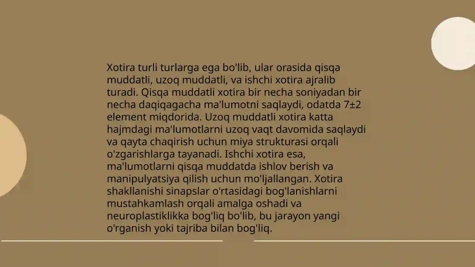 Xotiraning fiziologik mexanizmlari 4