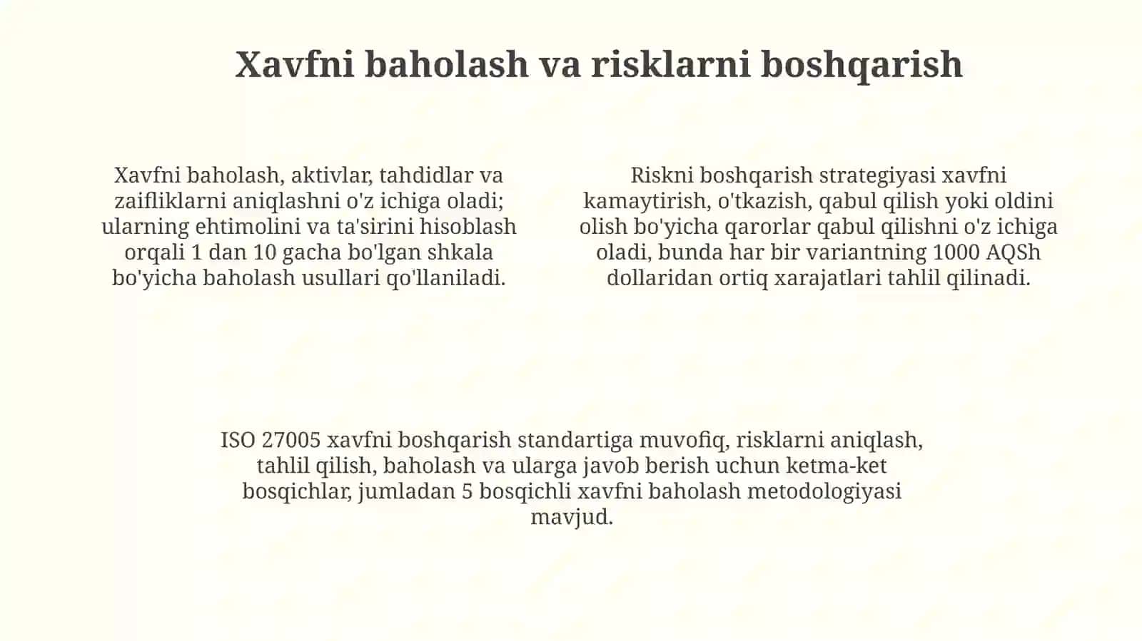 Axborot xavfsizligining asosiy tushunchalari va tahdidlari 4