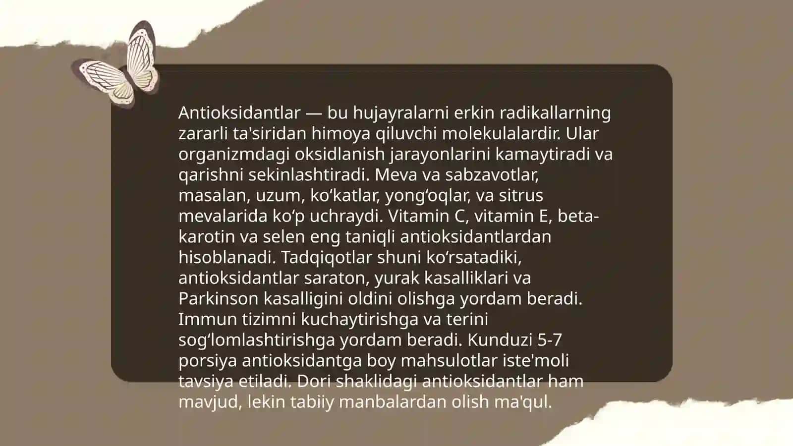 Yogʻli quritilgan mevalarda antioksidantlarni saqlash usullari 4
