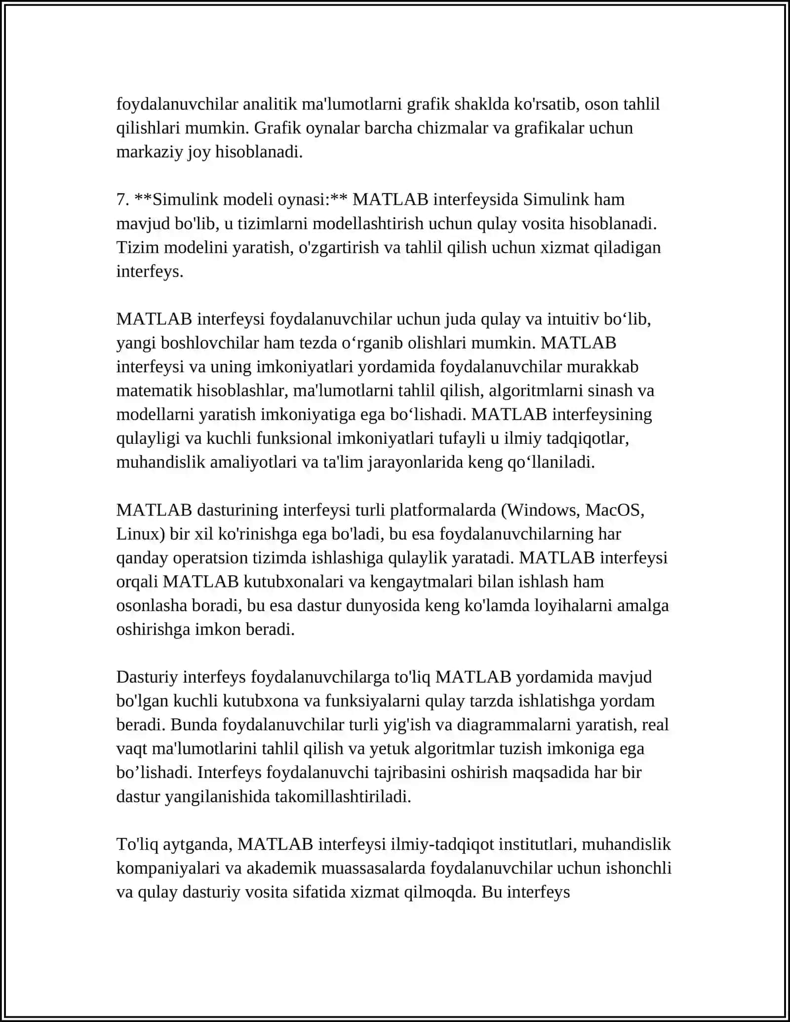 MATLAB-FAYLDAGI SÕZLARNI TESKARI TARTIBDA ÕQUVCHI DASTURNI YOZING 4
