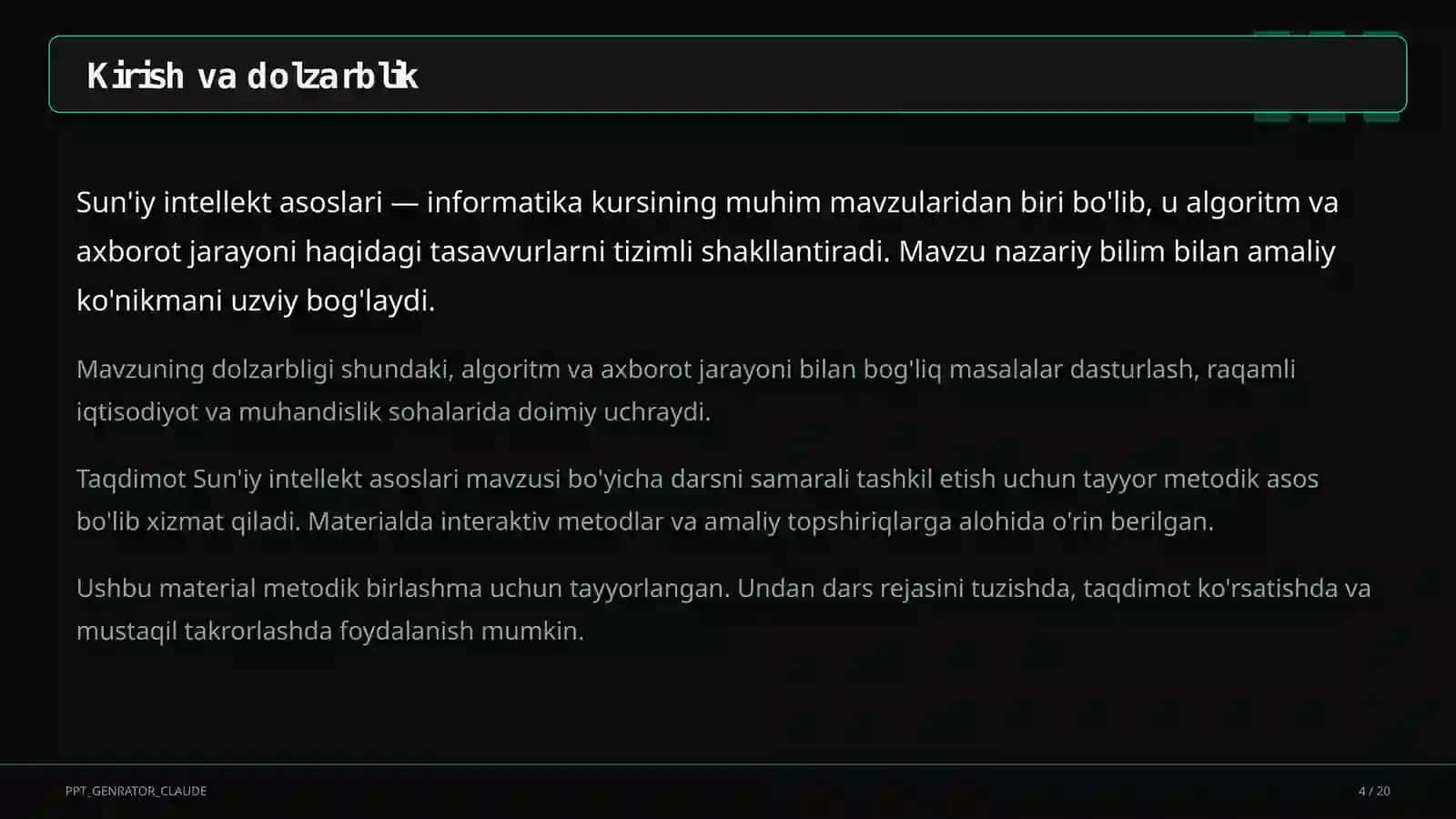 Sun'iy intellekt asoslari (10-sinf) 4